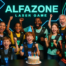 gente celebrando su cumpleaños de lasergame en alfazone alfafar valencia